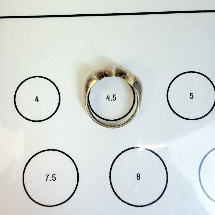 Little Heart Ring Nickel Free Sterling Silver Size 4.5