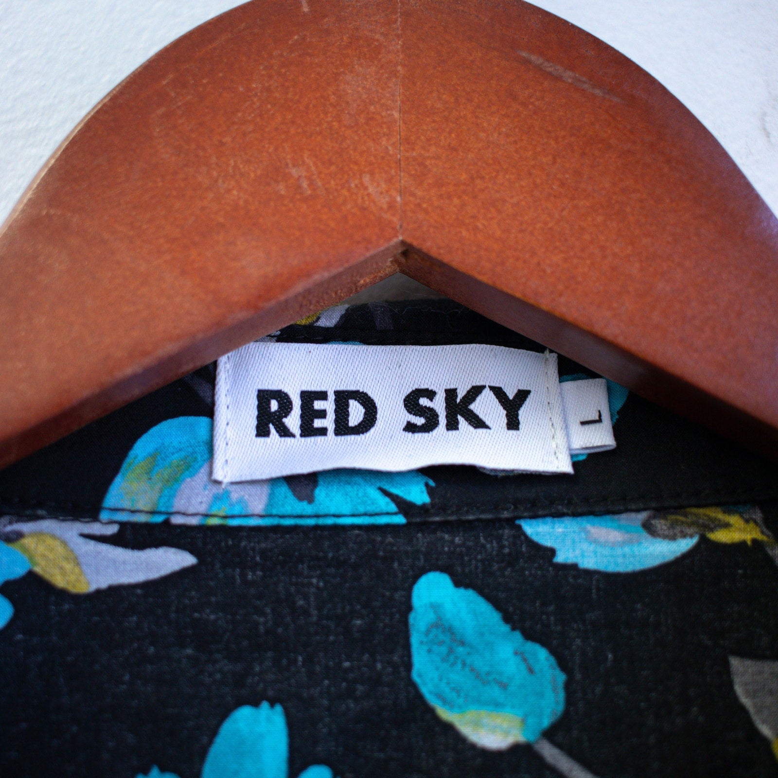 Red Sky Black Floral Matching Set Size XL