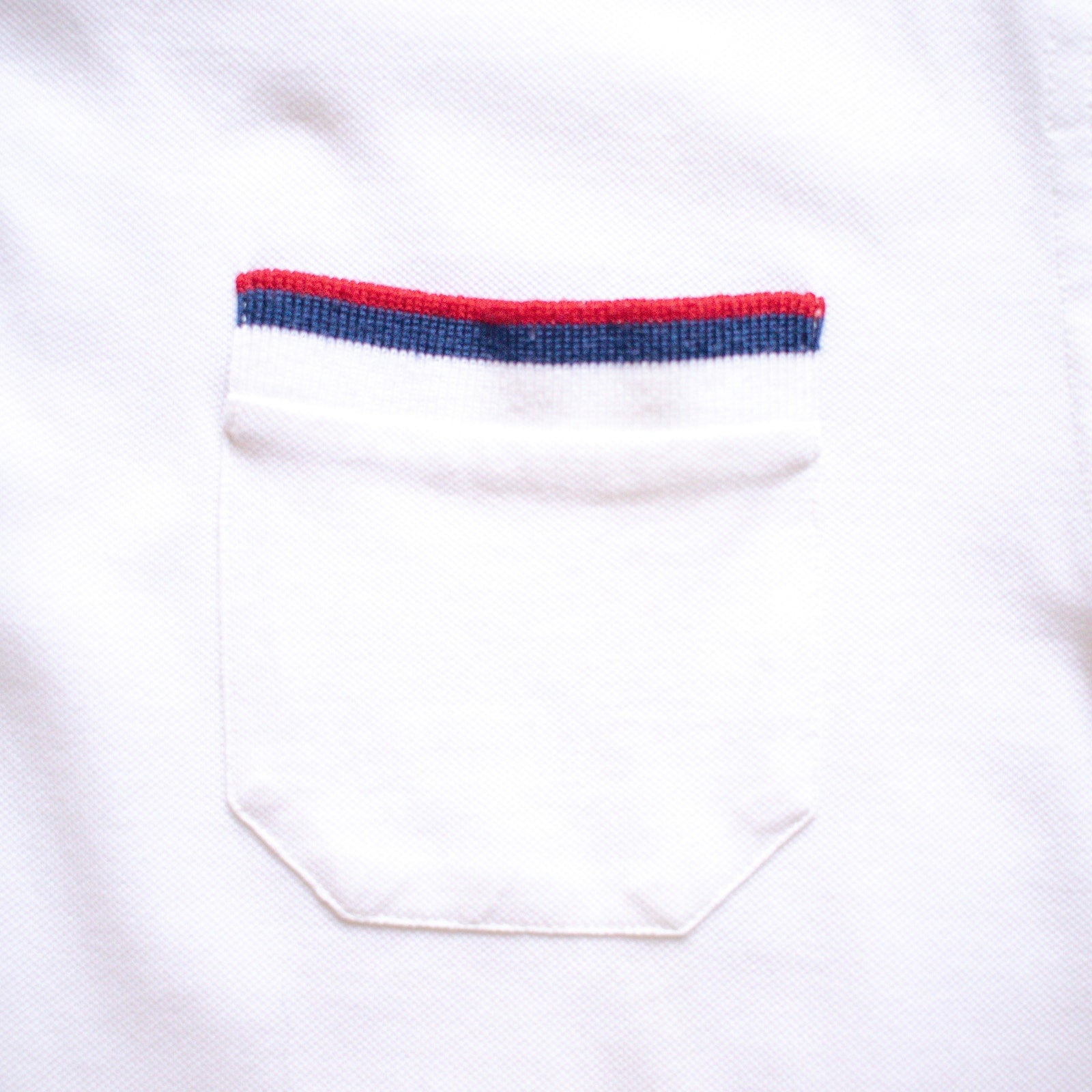 PINK Jerome Pink Red and Blue Striped White Polo Shirt Size Large