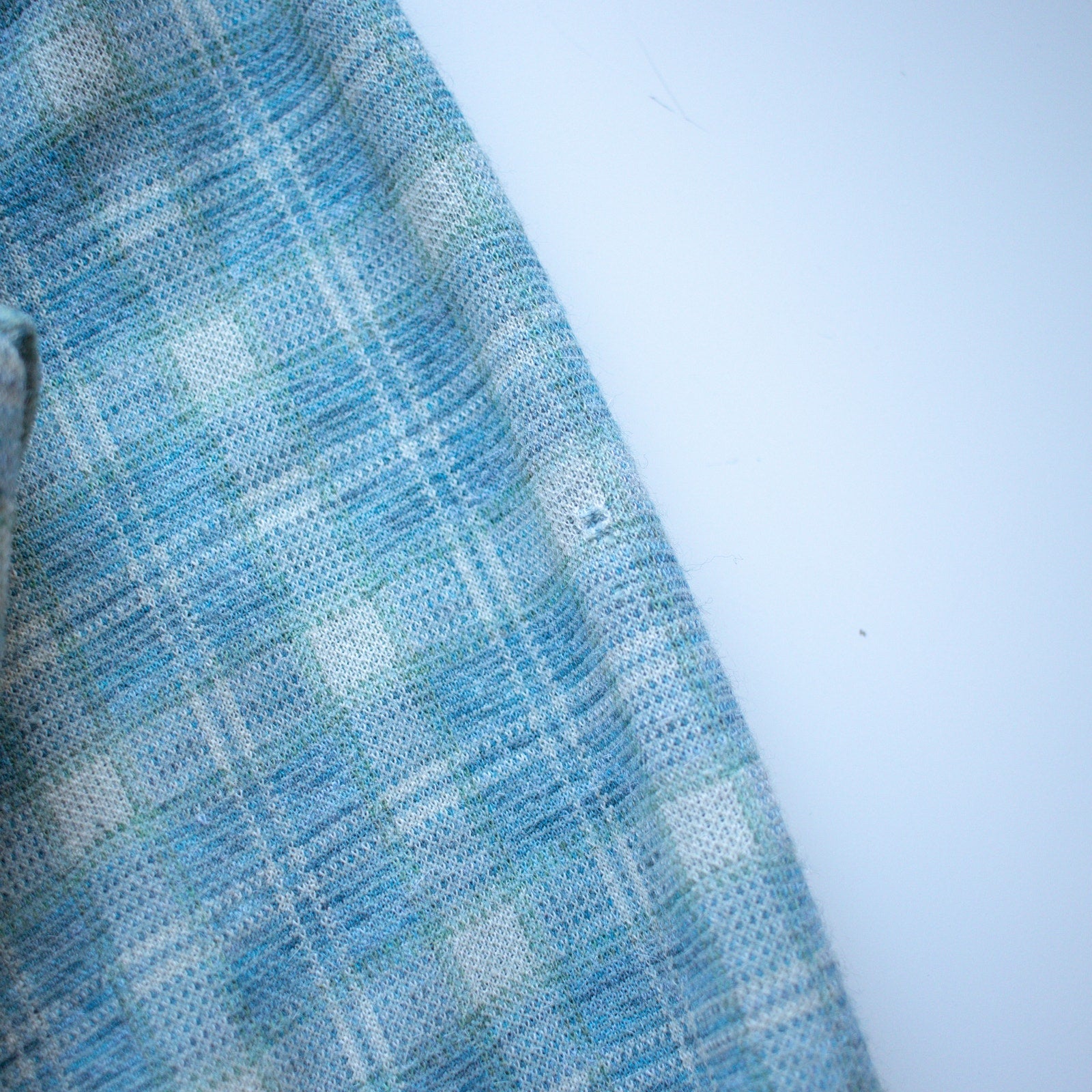 Women's American Scene Blue Western Double Knit Flannel Size Small