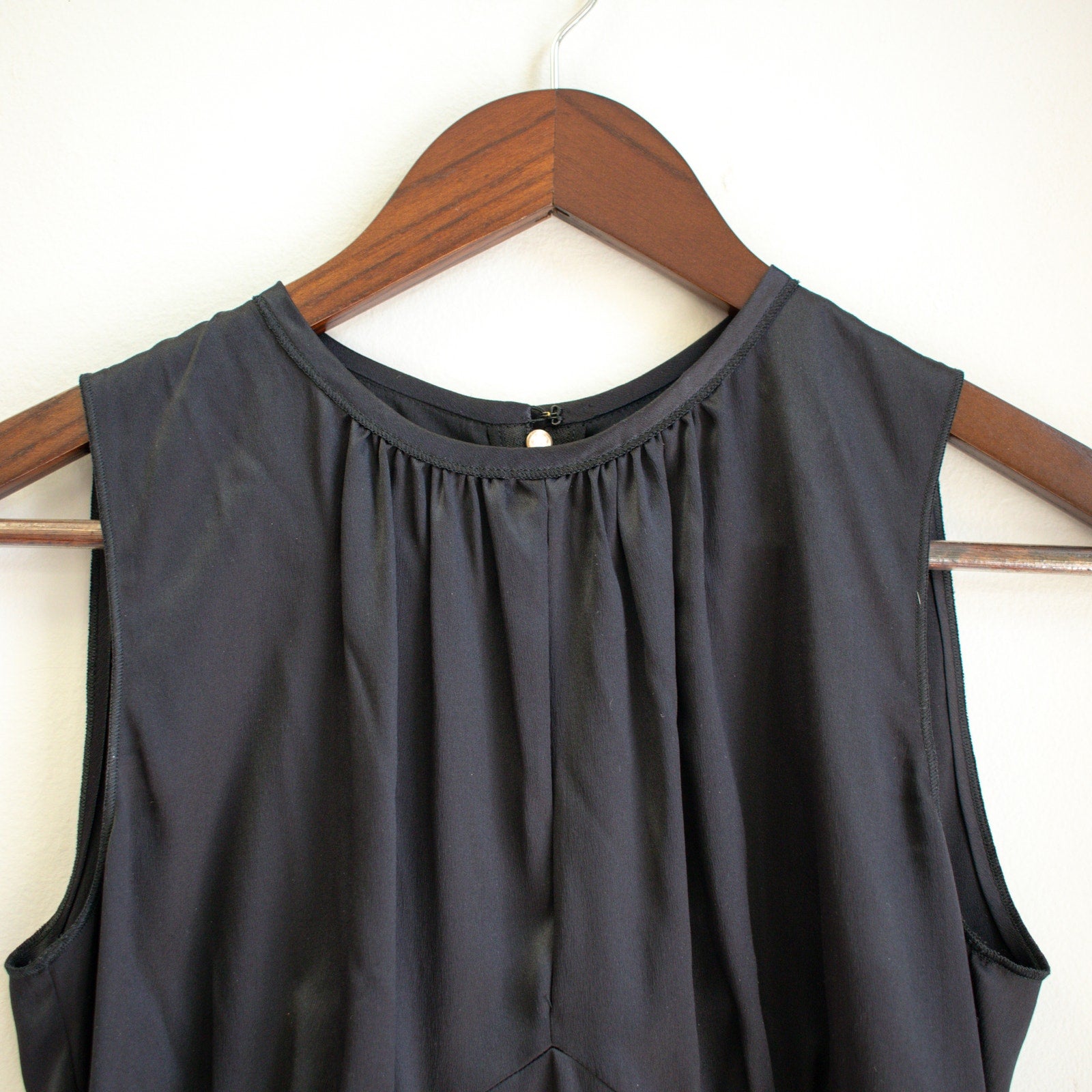 Dolce & Gabbana Black Silk Sleeveless Top Size 40
