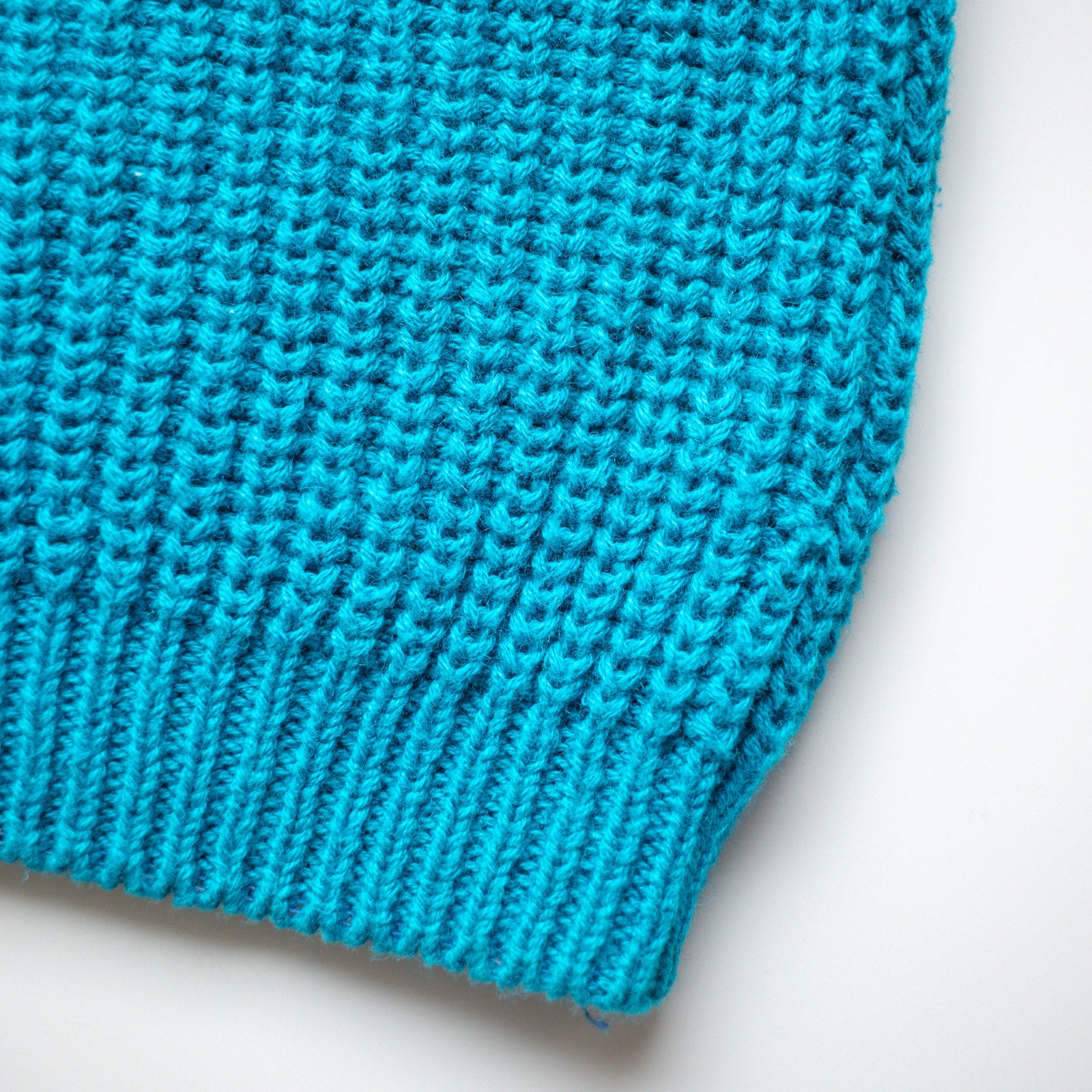 Vintage Teal Blue Reversible Cotton Sweater Vest Size Medium