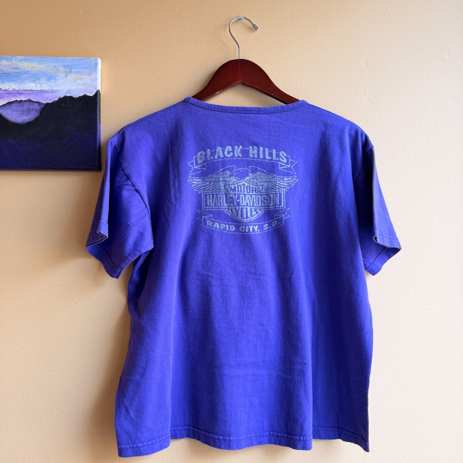 Harley Davidson Black Hills Purple Women's T-Shirt Size Medium