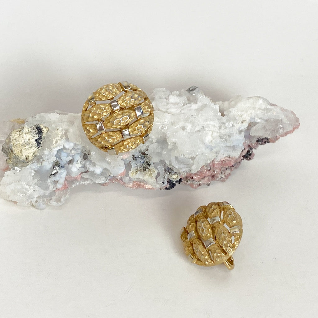 Napier Gold and Silver Tone Clip On Earrings