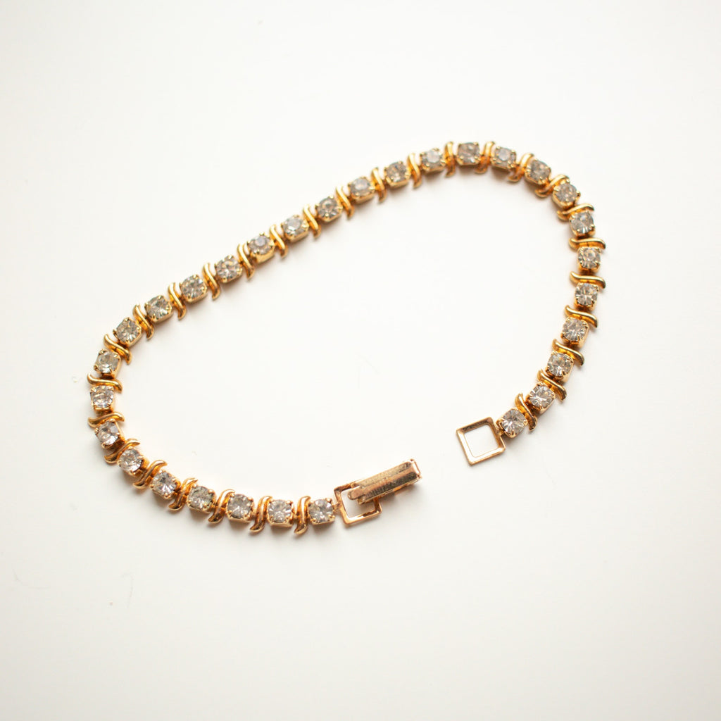 Vintage Jewelry Tennis Bracelet | Costume Jewelry