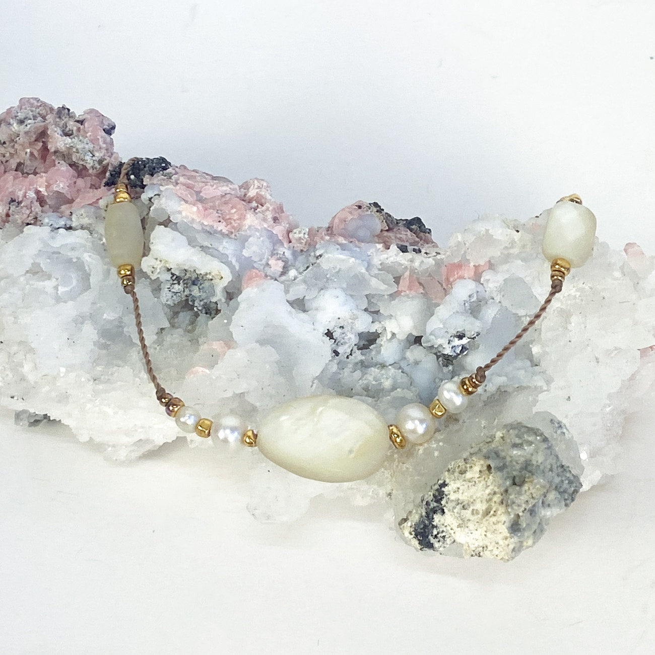 14ct GF and Freshwater Pearl Beaded Bracelet