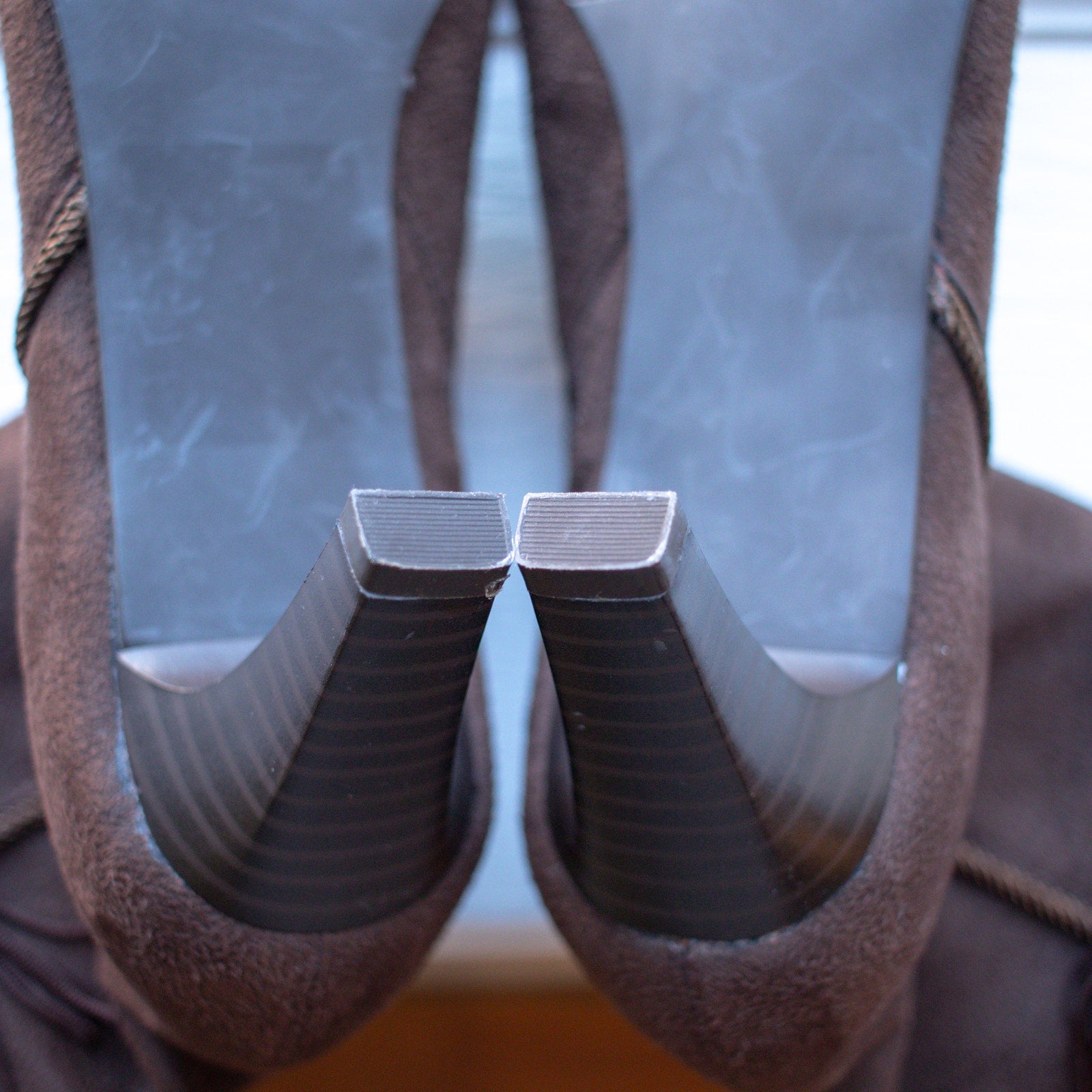 Studio Works Bohemian Brown Heeled Ankle Boots Size 9