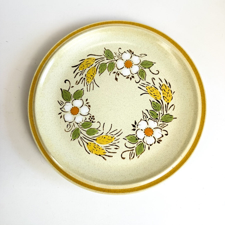 HEARTHSIDE Prairie Flowers Dinner Plate Garden Festival Hand Painted Stoneware