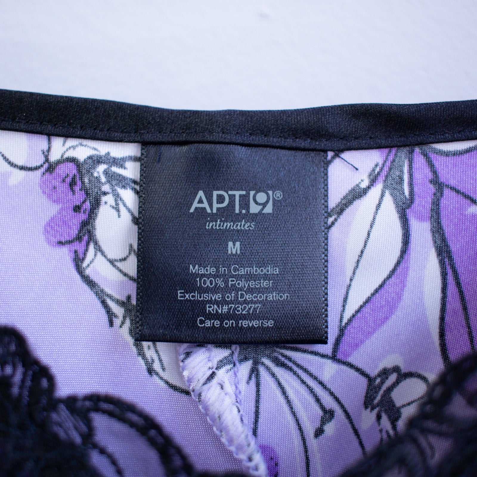 APT.9 Size Medium Violet Floral Nightgown