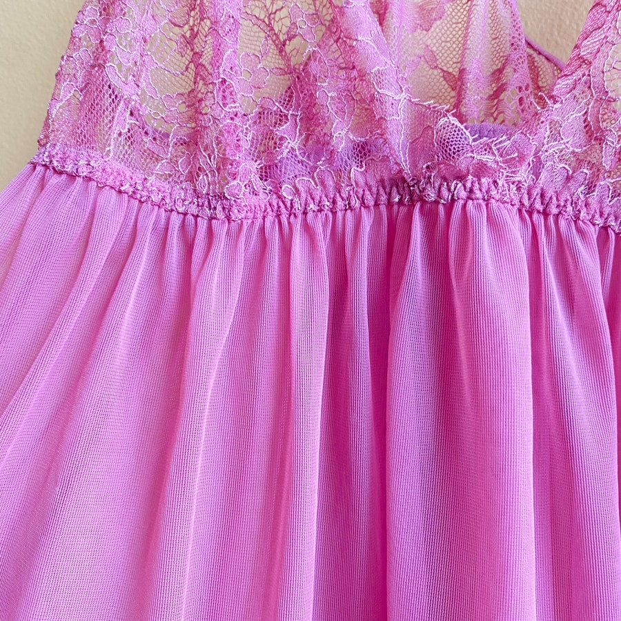Babydoll Camisole Victoria's Secret Pink Lace Size Medium
