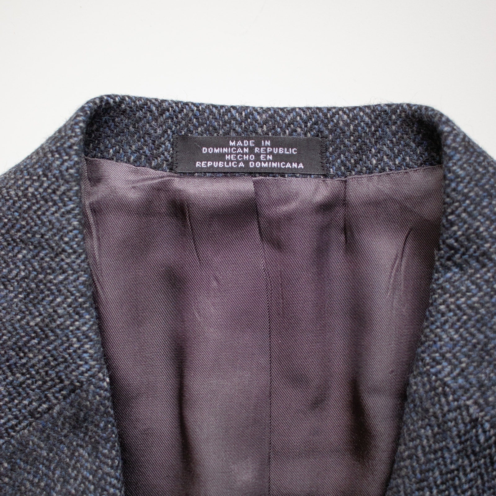Stafford Wool Dark Blue-Gray Men's 2 Button Blazer Size 42R