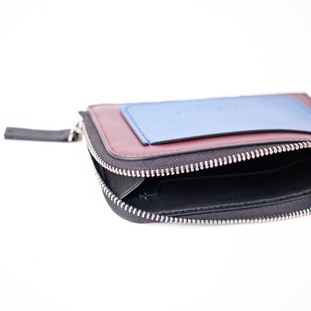 Hyer Goods Electric Blue Multi Piccolo Zipper Card Wallet