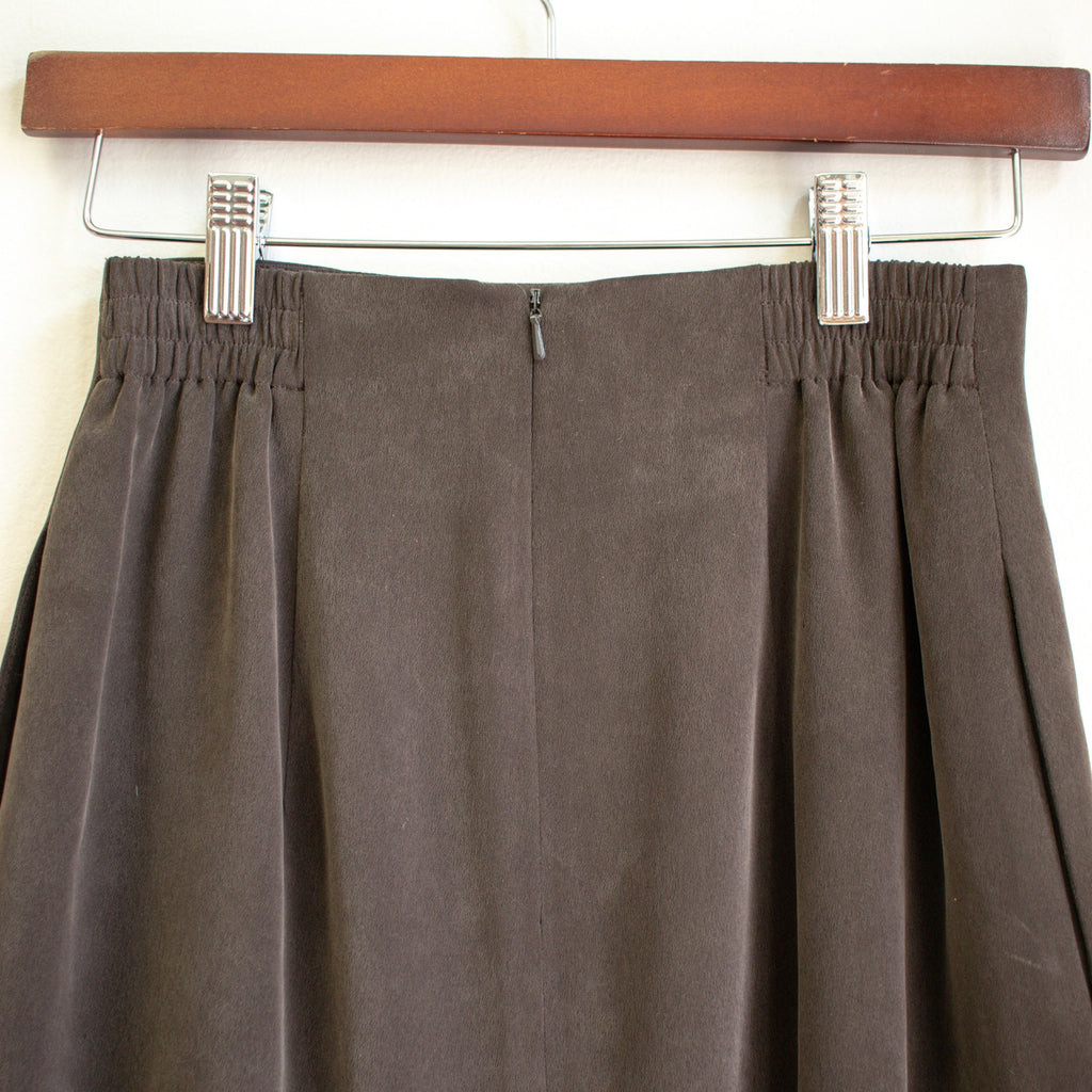 Dana Buchman Petites Muted Brown A-Line Mini Skirt Size Small
