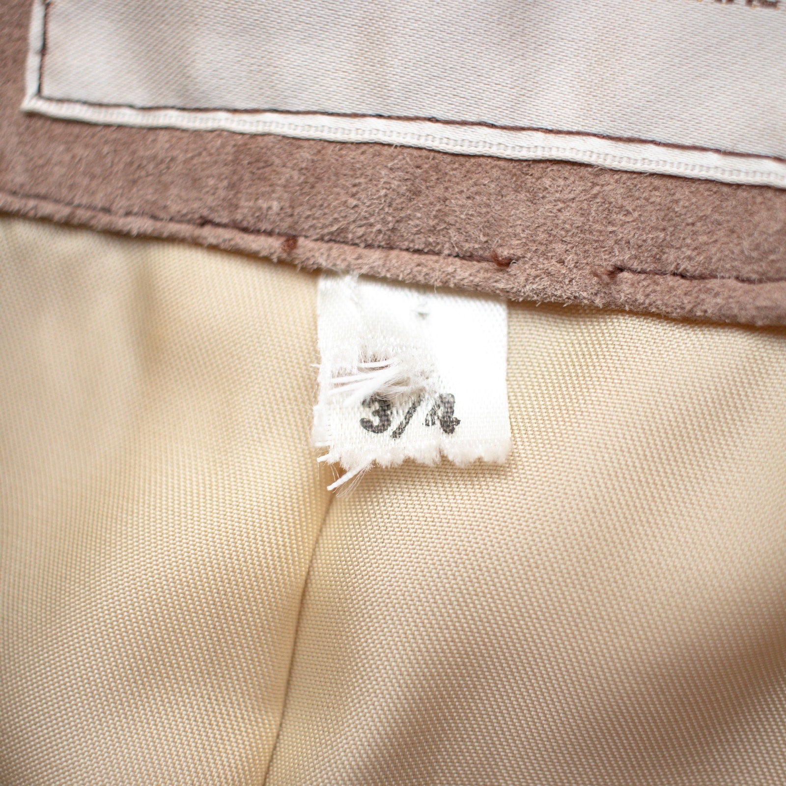 Vintage Suede Bomber Jacket Cropped Length Size XS