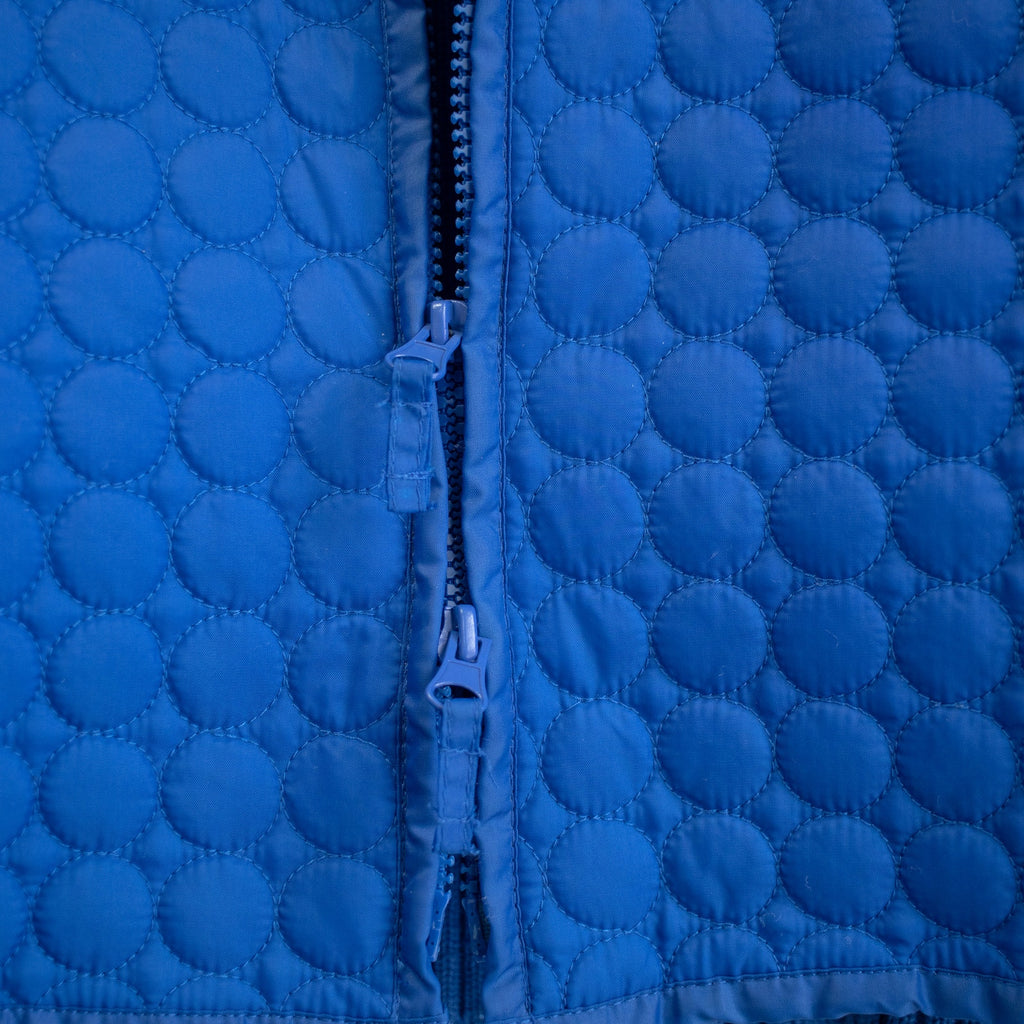 Y2K Cobalt Blue Quilted Zip-up Size XL