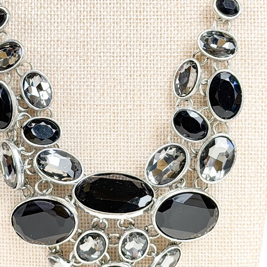 Indie Sleaze 2006 Erica Lyons Bib Rhinestone Statement Necklace