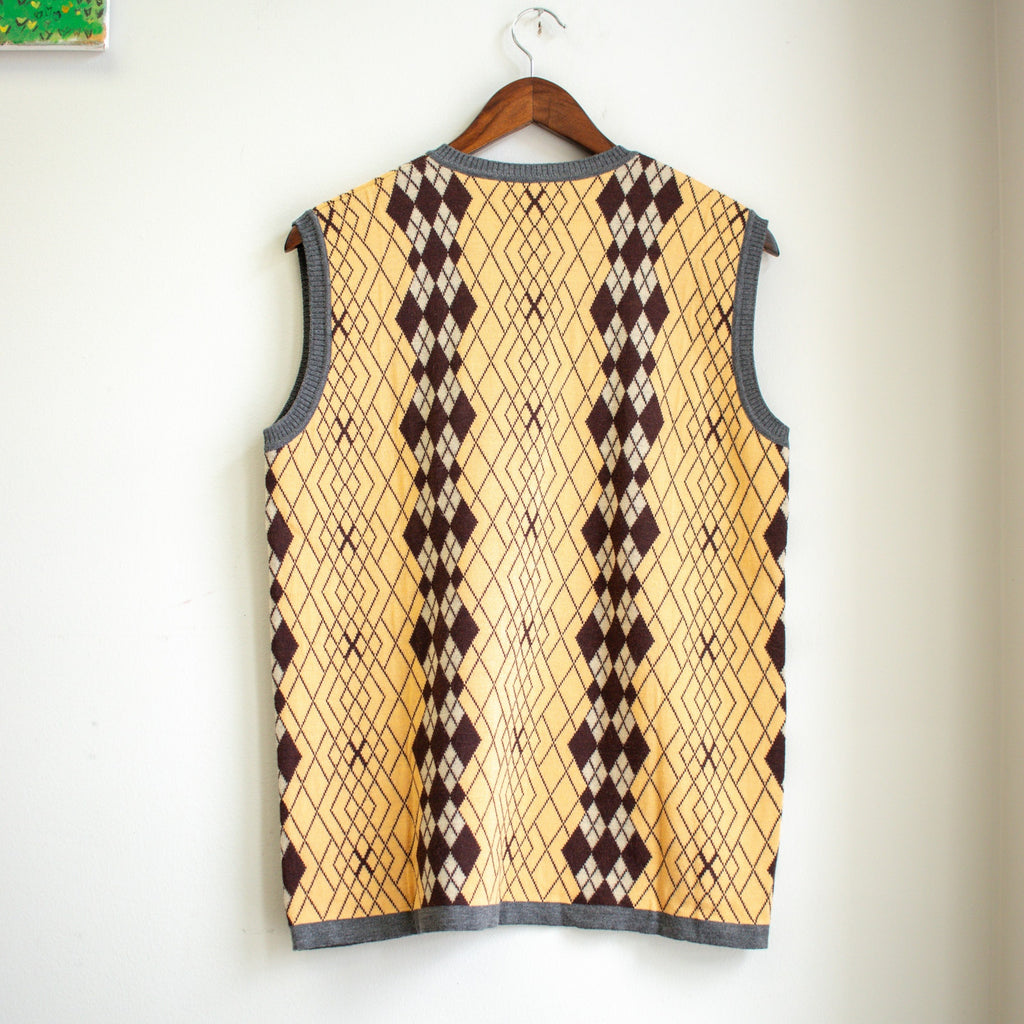 Argyle Sweater Vest Size Large