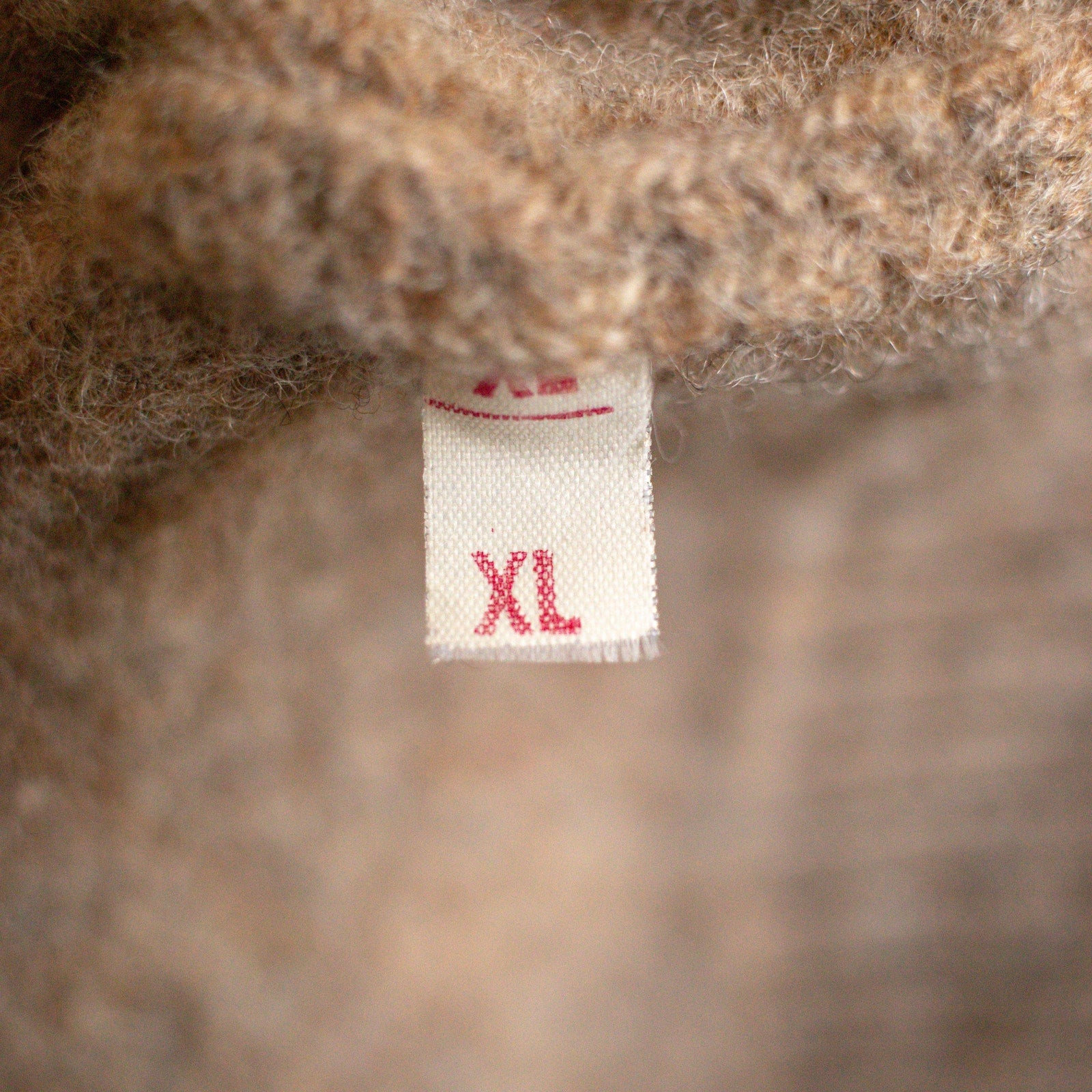 Vintage L.L. Bean 100% Brown Wool Sweater Size S