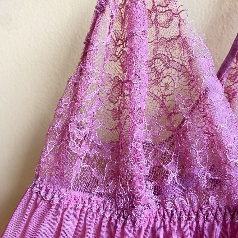 Babydoll Camisole Victoria's Secret Pink Lace Size Medium