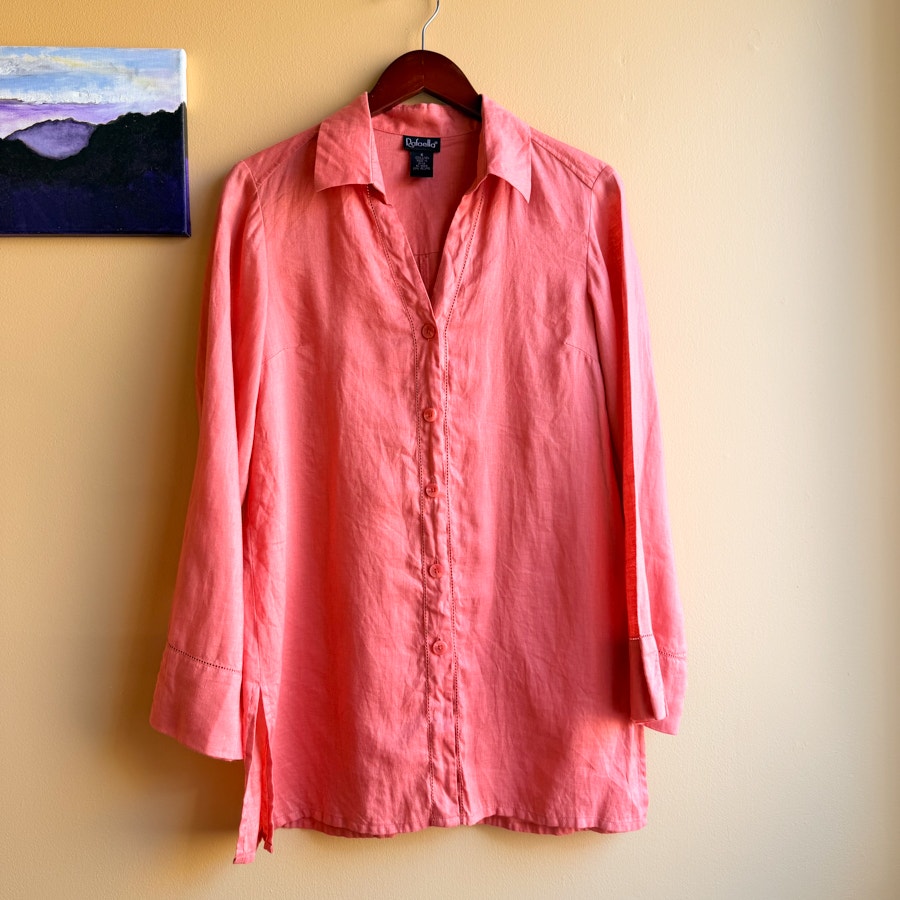 Women's 100% Linen Top Size 6