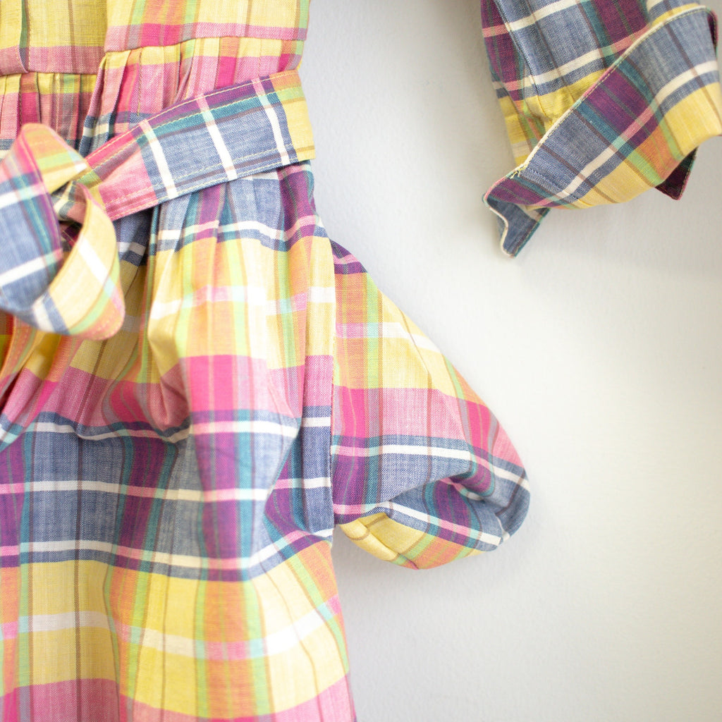 Plaid Long Sleeve Shirt Dress Size 4