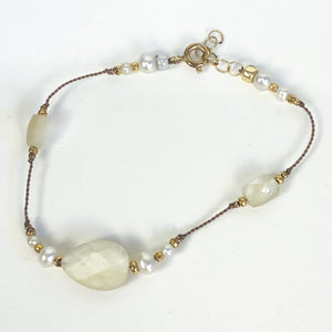 14ct GF and Freshwater Pearl Beaded Bracelet
