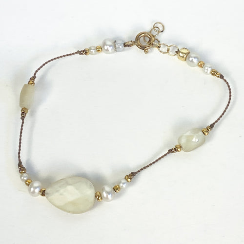 14ct GF and Freshwater Pearl Beaded Bracelet