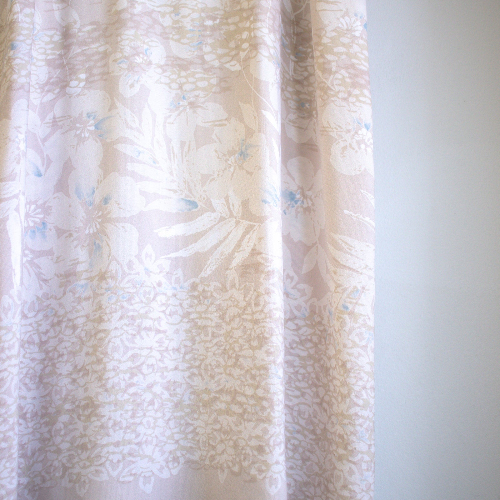 Vintage 90s Tan Floral Maxi Skirt Size 16