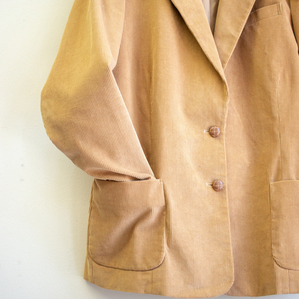 The Fashion Place Beige Corduroy Blazer Size 18