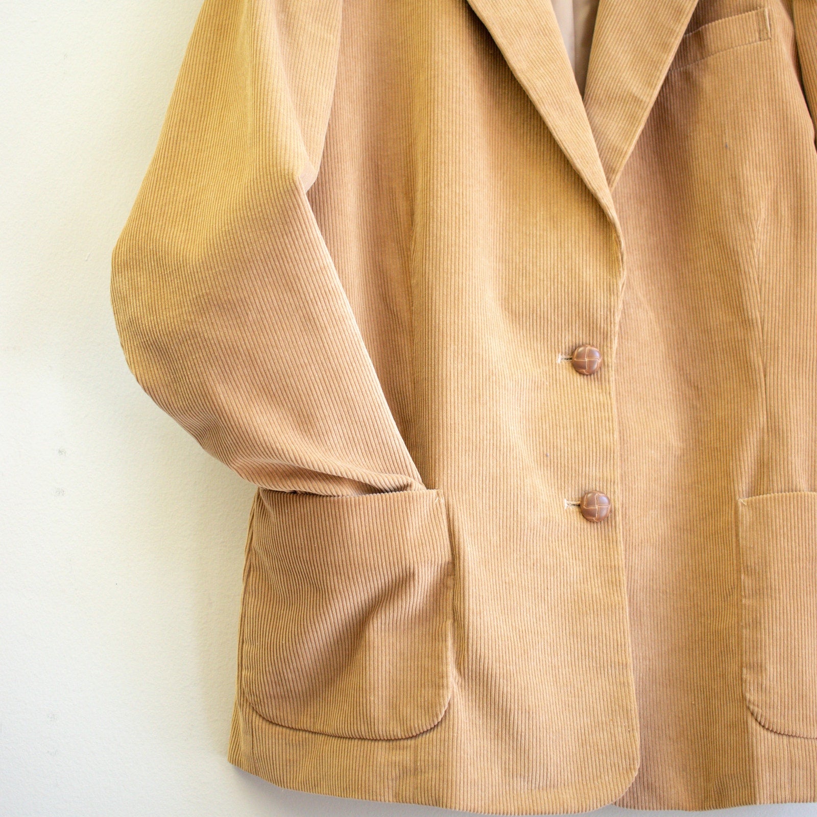 The Fashion Place Beige Corduroy Blazer Size 18