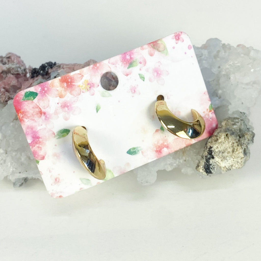 Monet Small Gold Tone Hoops
