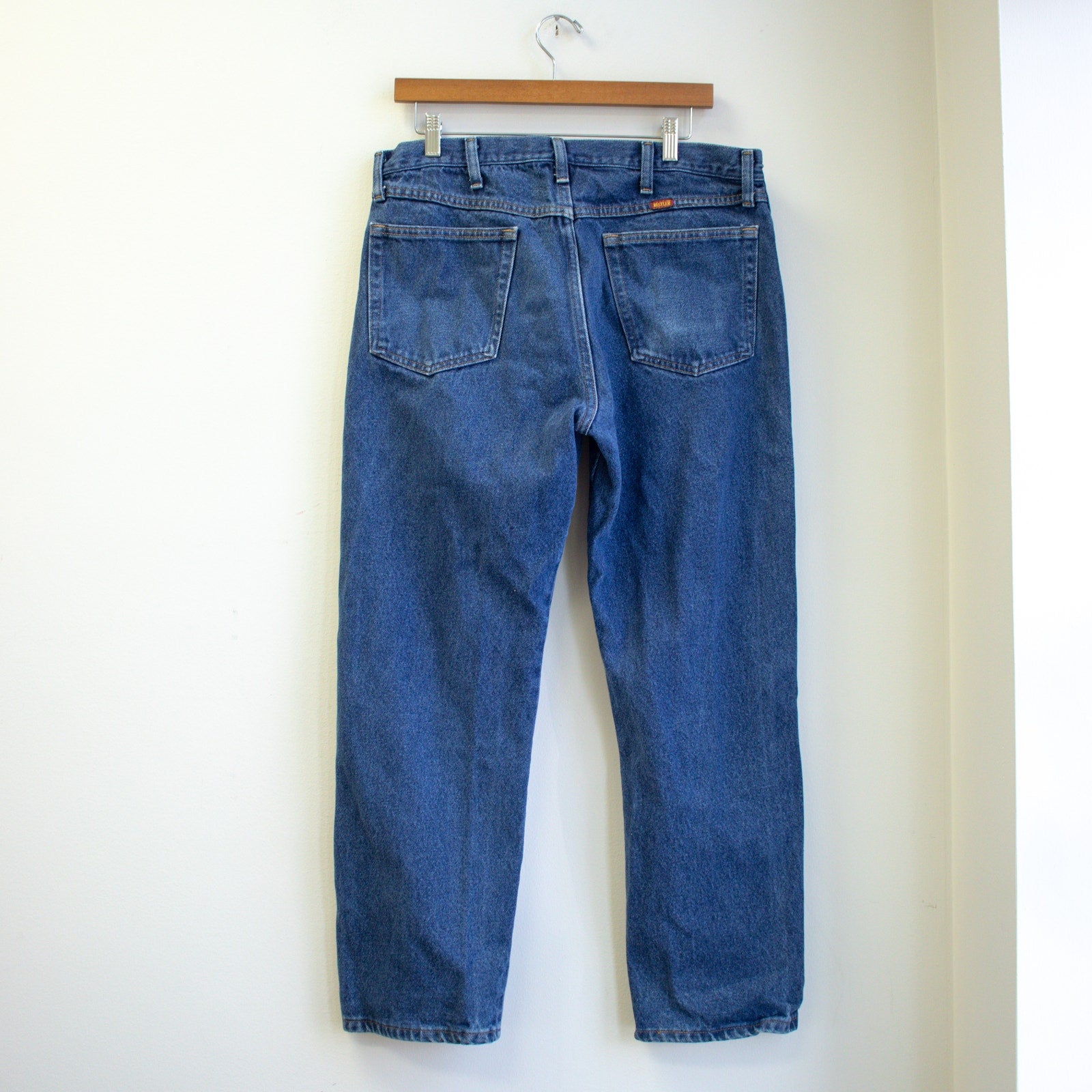 Rustler Straight Fit Dark Wash Jeans Size 36x29