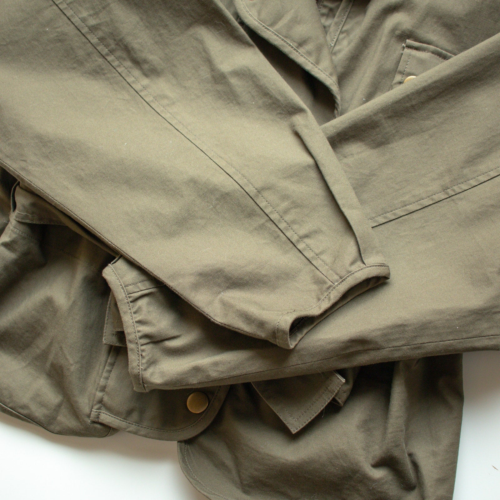 Anthropologie Green Belted Utility jacket Size Small