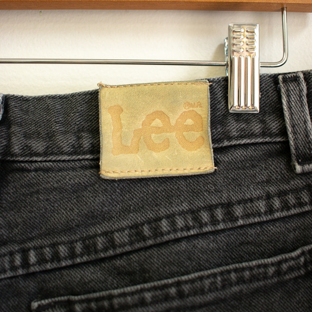 Lee Faded Black Jean Shorts Size 14 Medium