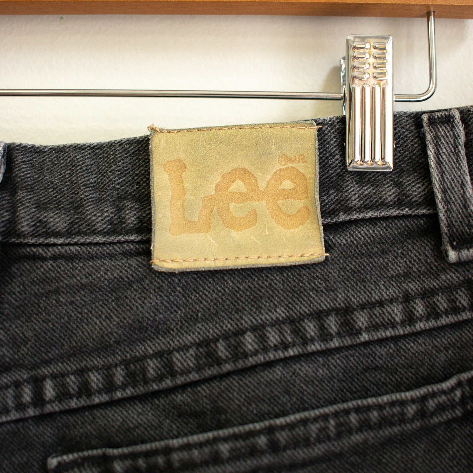 Lee Faded Black Jean Shorts Size 14 Medium