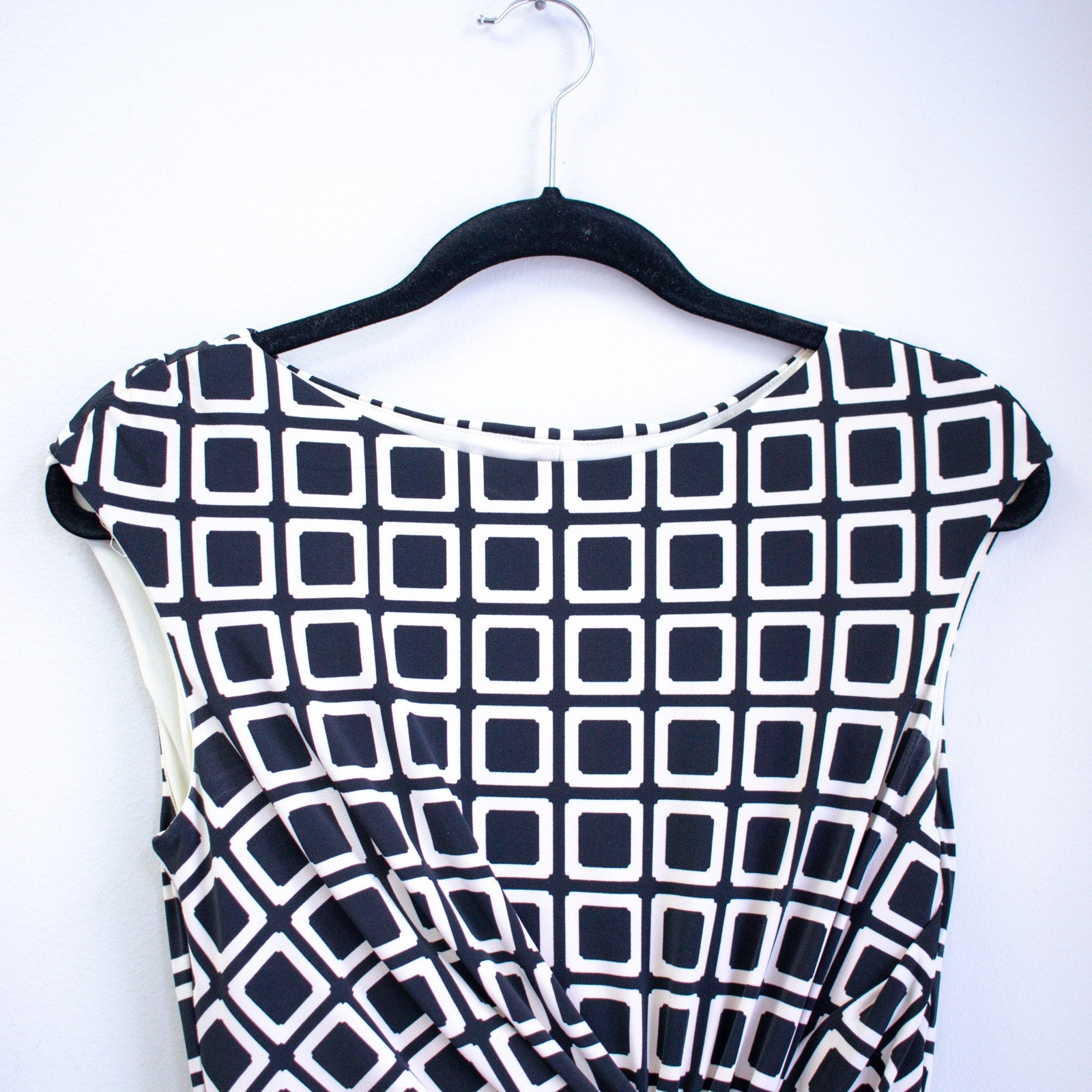 Lauren Ralph Lauren Dress Black & White Geometric Print