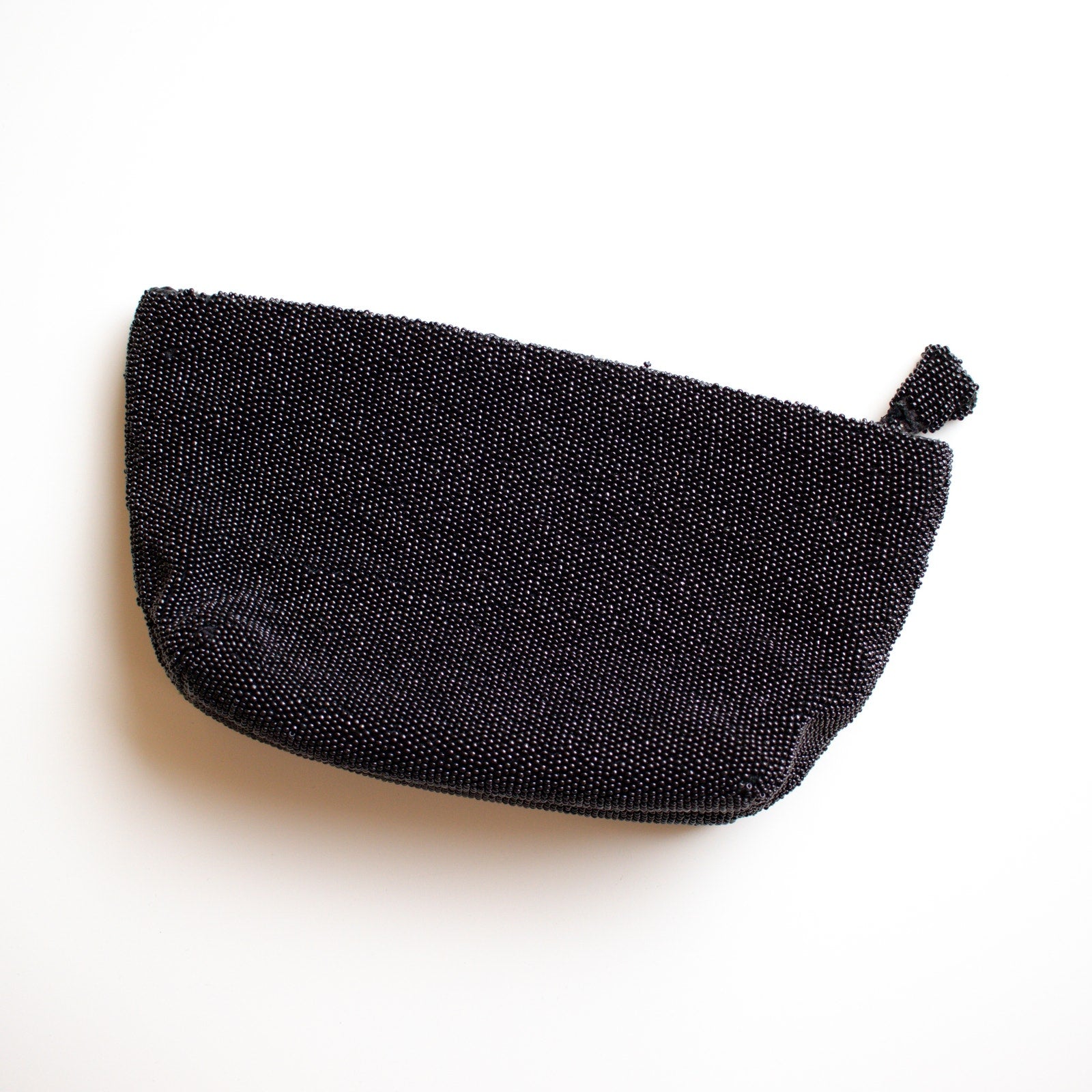 Vintage Black Beaded Clutch