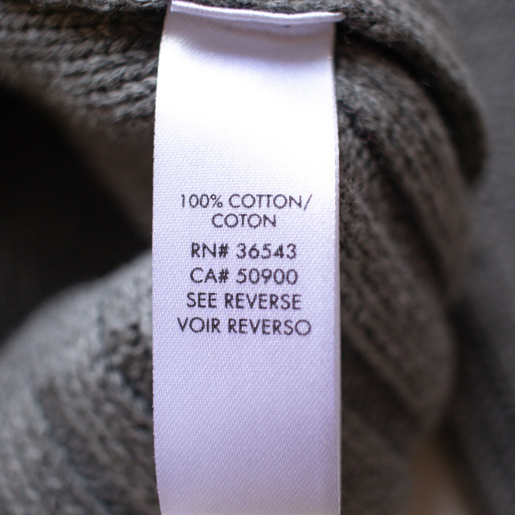 Calvin Klein Striped Gray Oversized Fit Crew Neck Sweater Size Medium