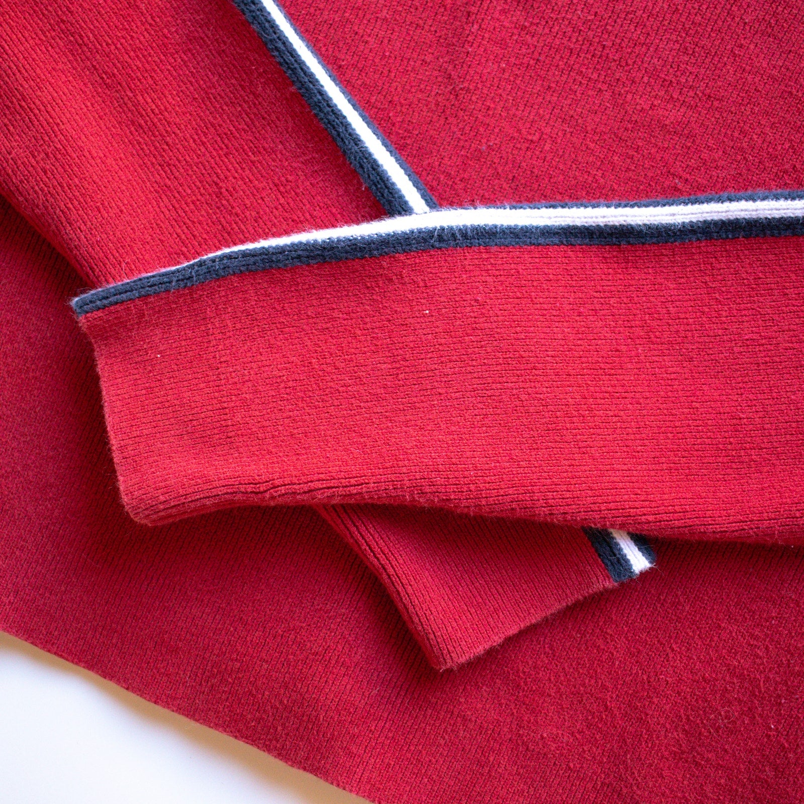 Brandy Melville Racing Stripe Crew Neck Cropped Sweater Size XS/S