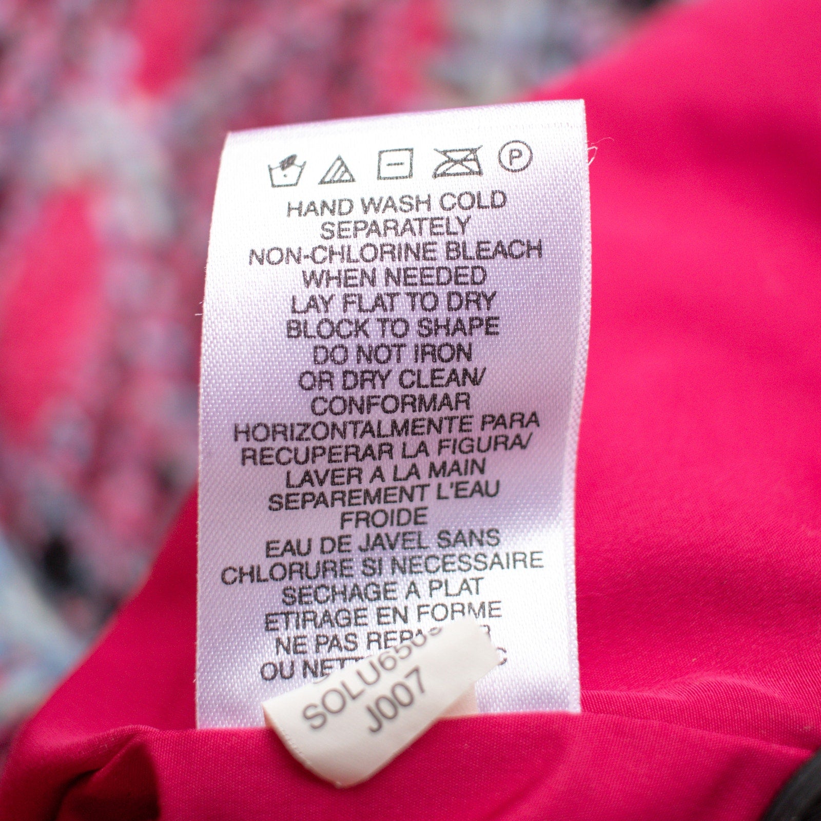 Sigrid Olsen Sport Pink and Blue Mid Length Lined Jacket Size Women's 1X