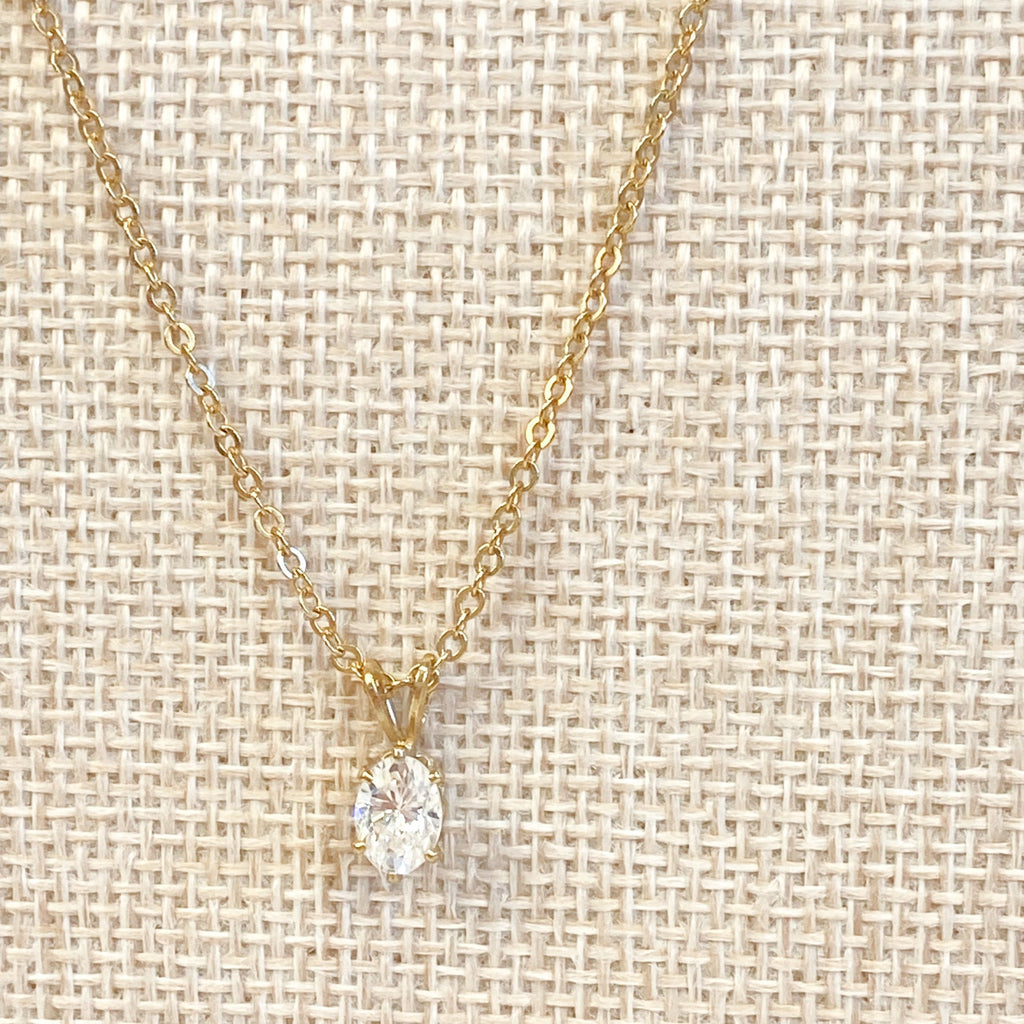 Little Sparkly Gold Necklace