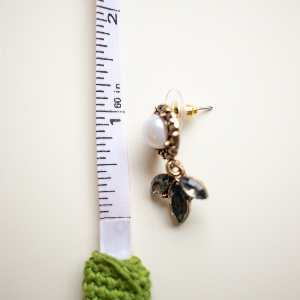 Pearl Floral Drop Earrings