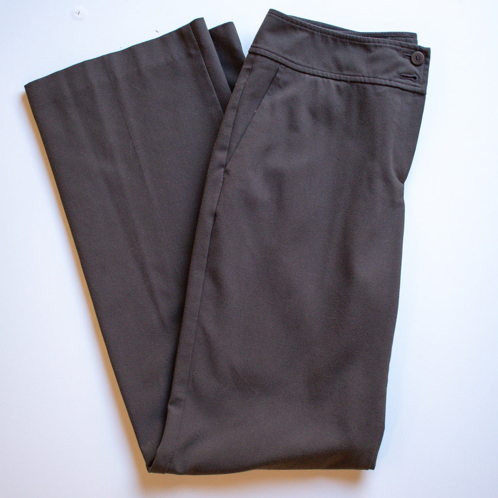 Talbots Stretch Brown Straight Fit Dress Pants Size 4