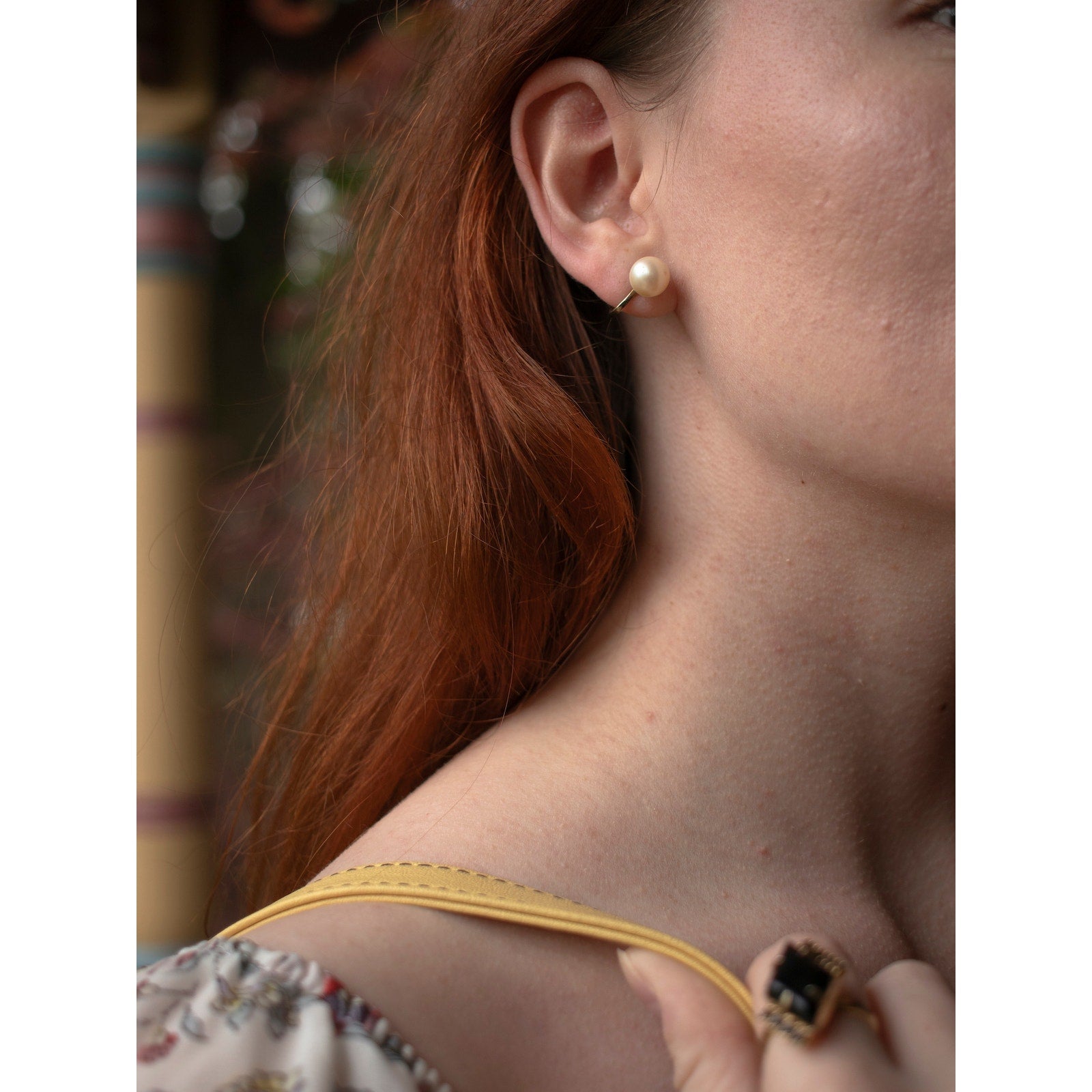 Screw-Back Glass Pearl Studs | Vintage Clip-Ons
