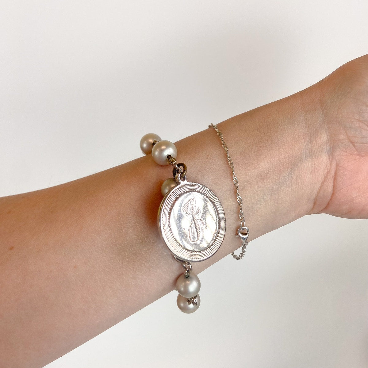 Gold Plated J Signet Bracelet