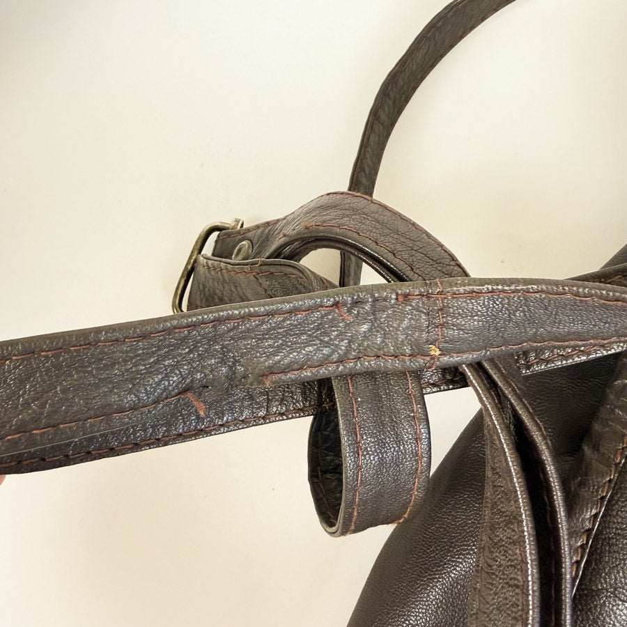 Brown Mini Backpack Vintage