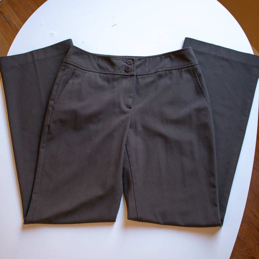 Talbots Stretch Brown Straight Fit Dress Pants Size 4