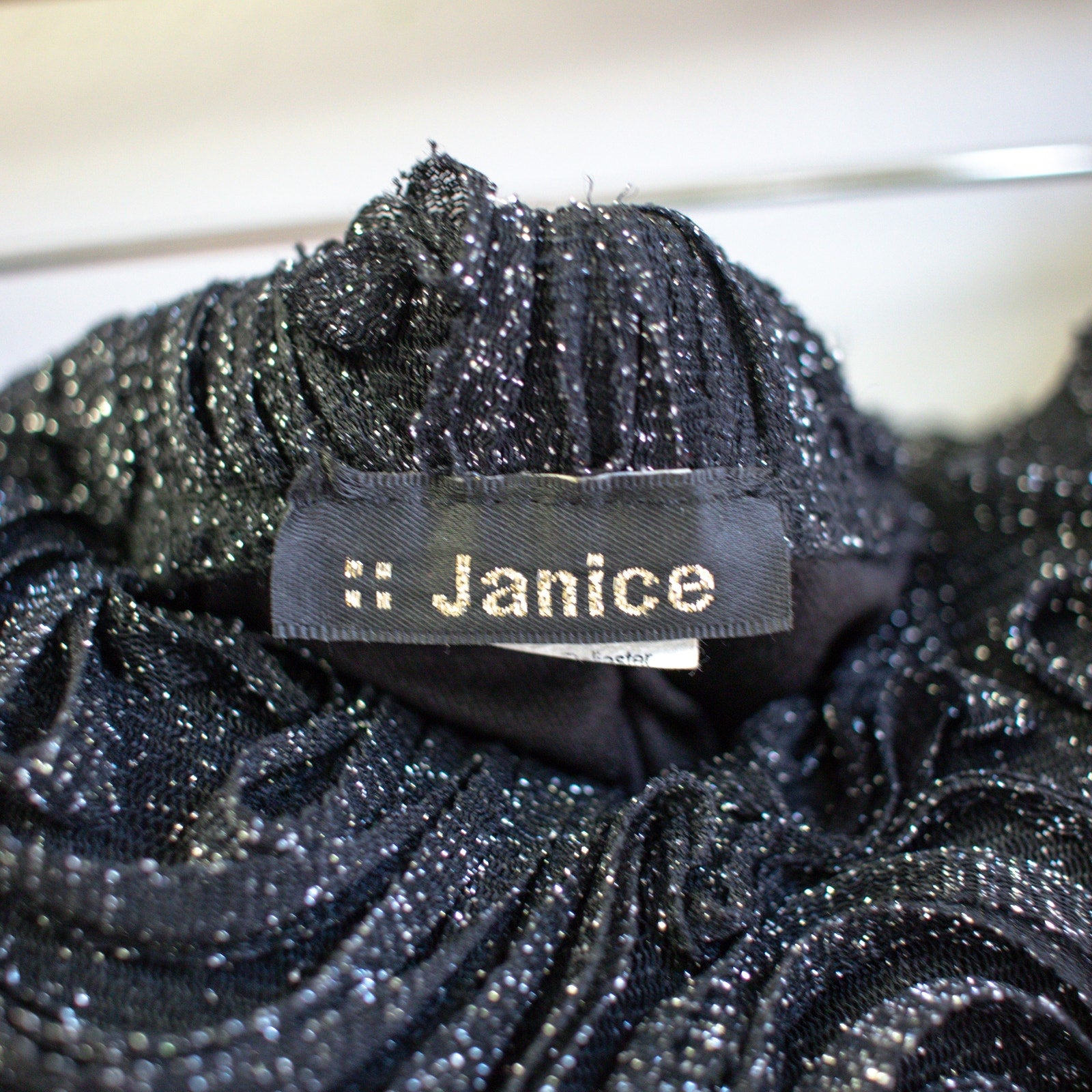Janice Black Strapless Rosette Top Crepe Skirt Tie Waist Dress Size Small