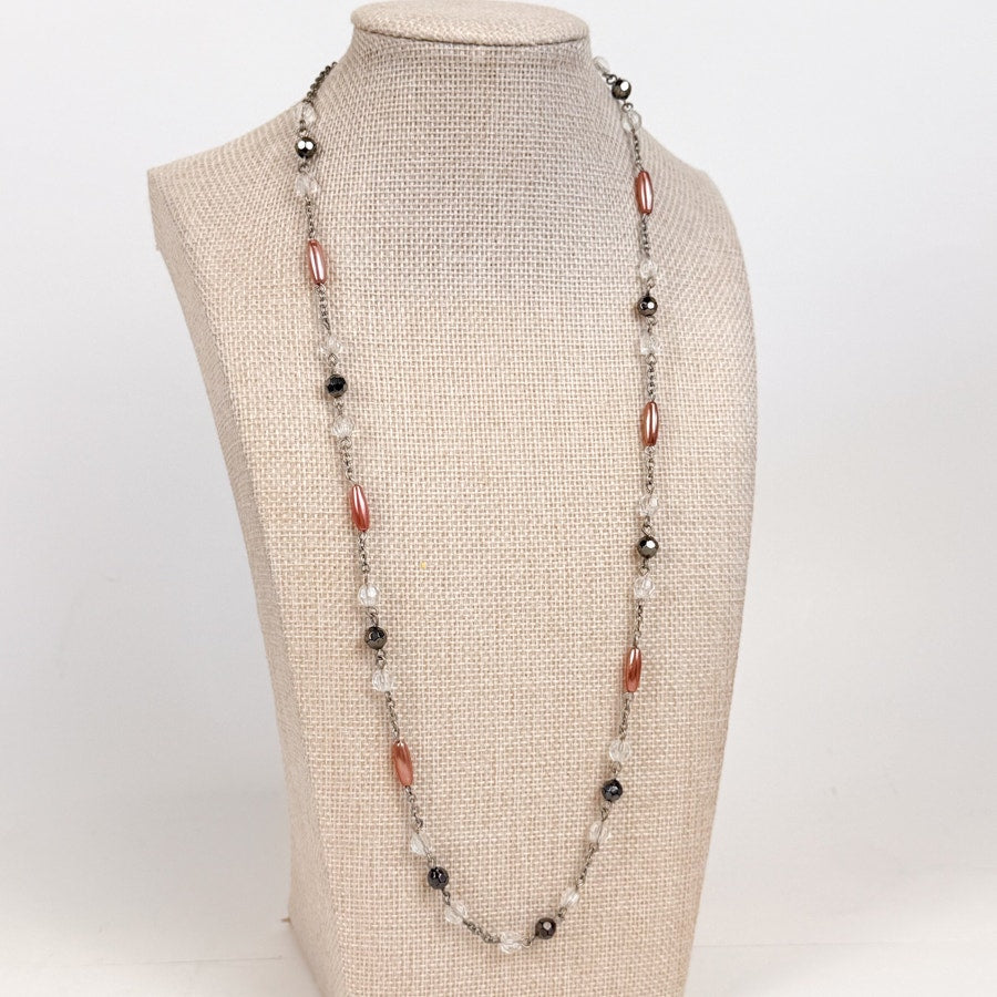 New York and Company Long Beaded Necklace