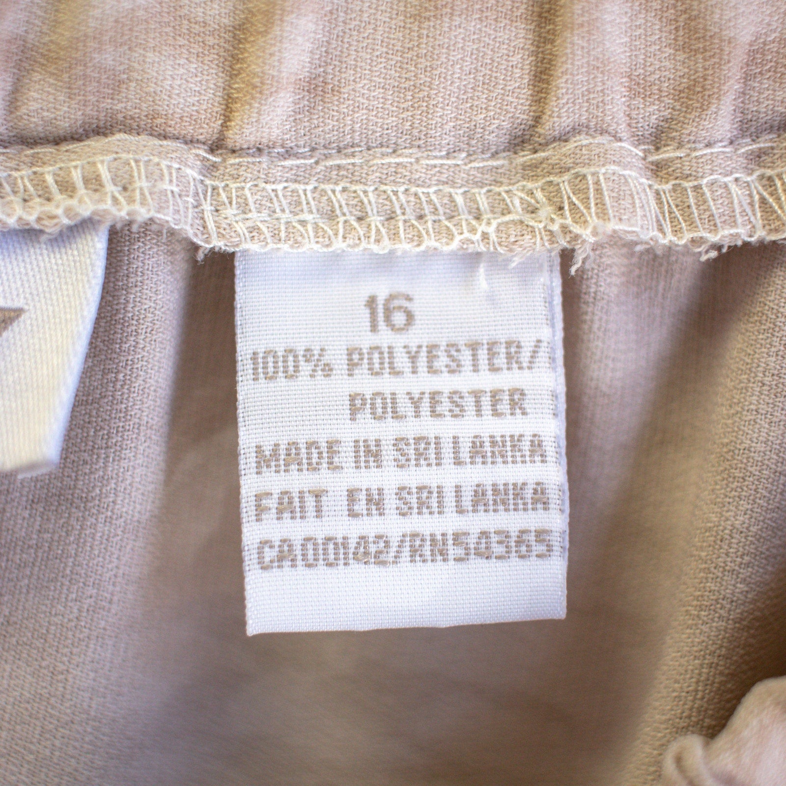 Vintage 90s Tan Floral Maxi Skirt Size 16